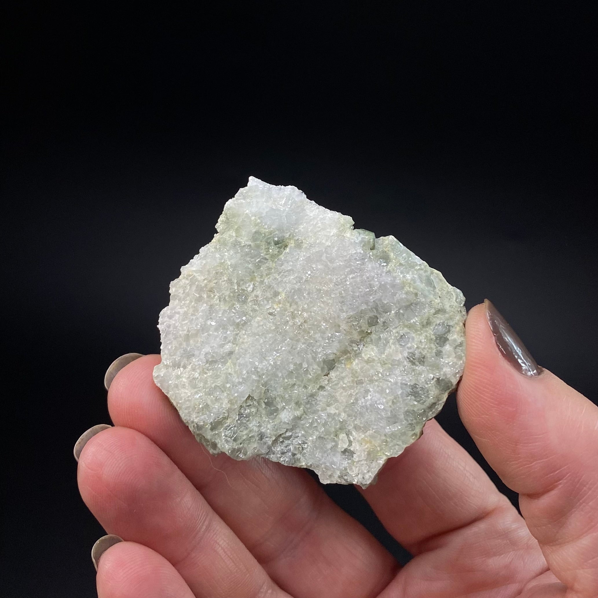 Lustrous Chlorite Included Quartz Cluster