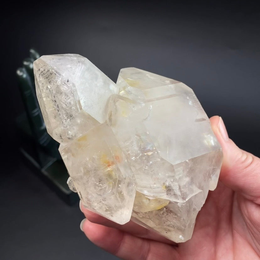 Double Terminated Clear Quartz Crystal Cluster
