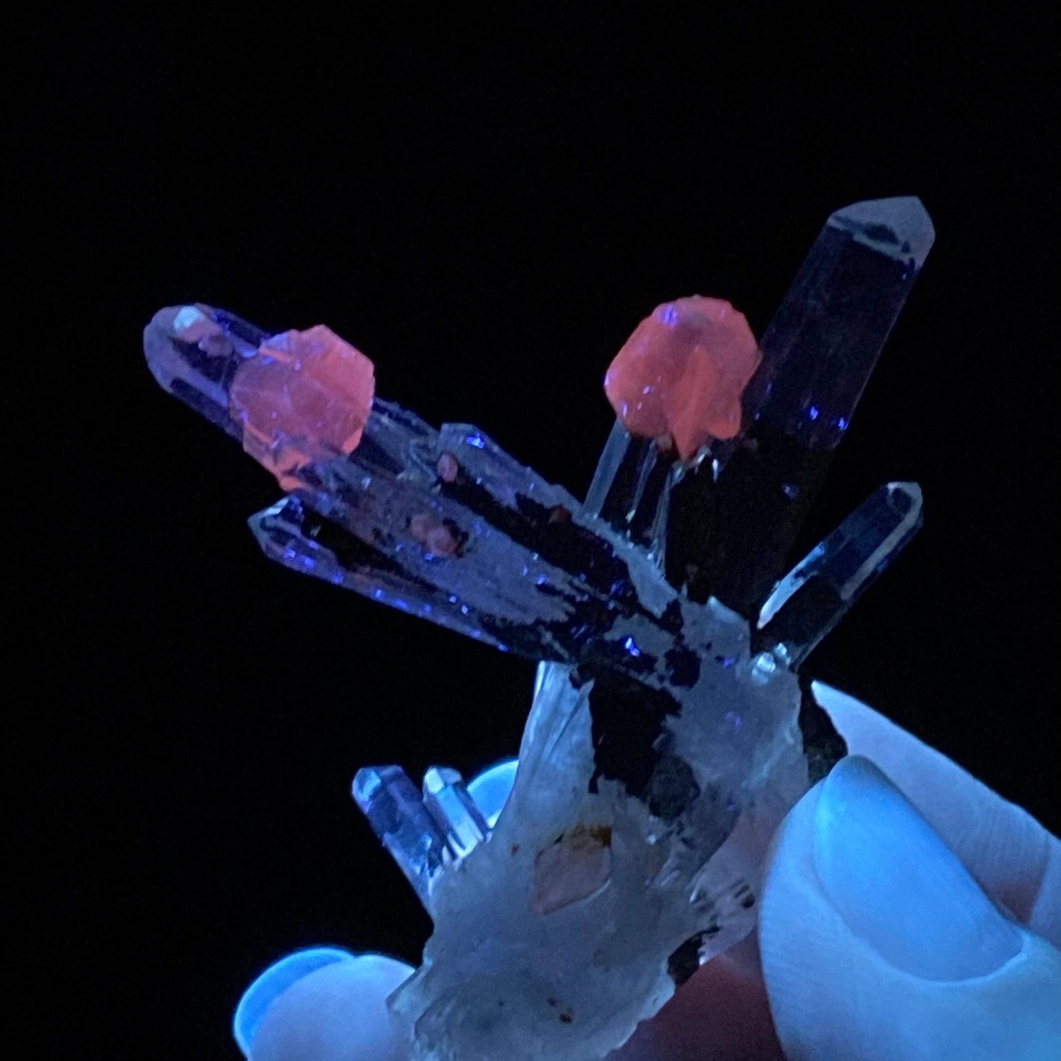 Quartz Cluster with Iridescent Pyrite & Calcite, Trepca Mines, Kosovo