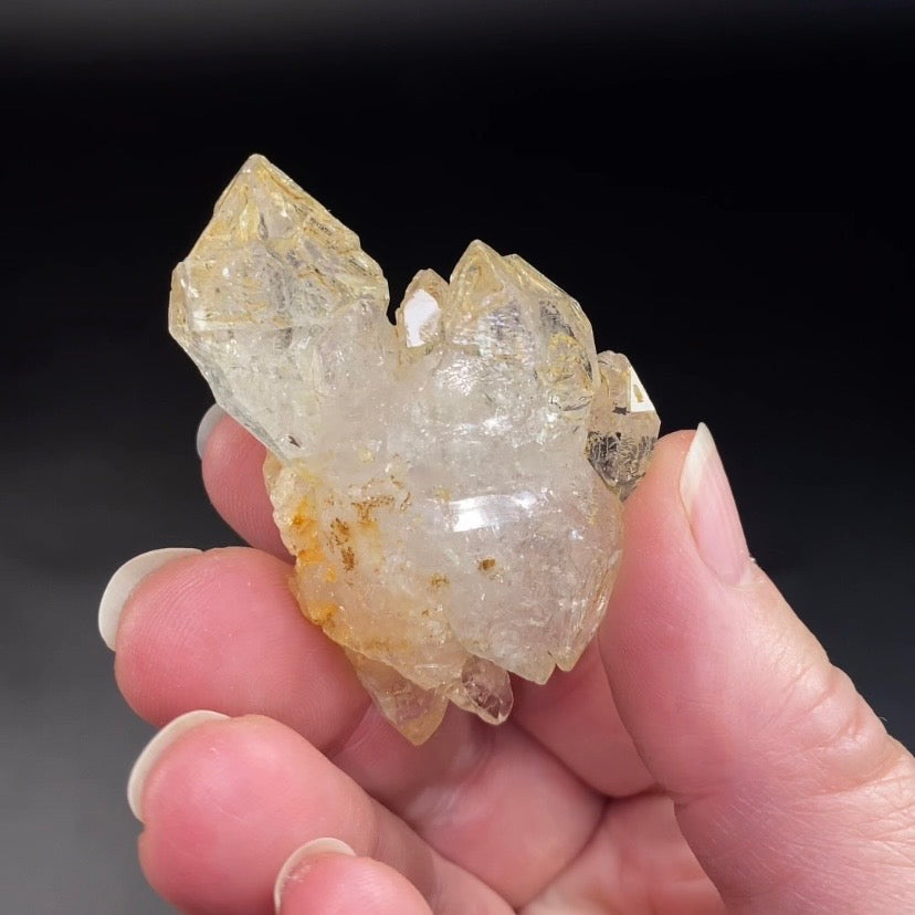 Double Terminated Fenster Window Quartz Crystal Cluster
