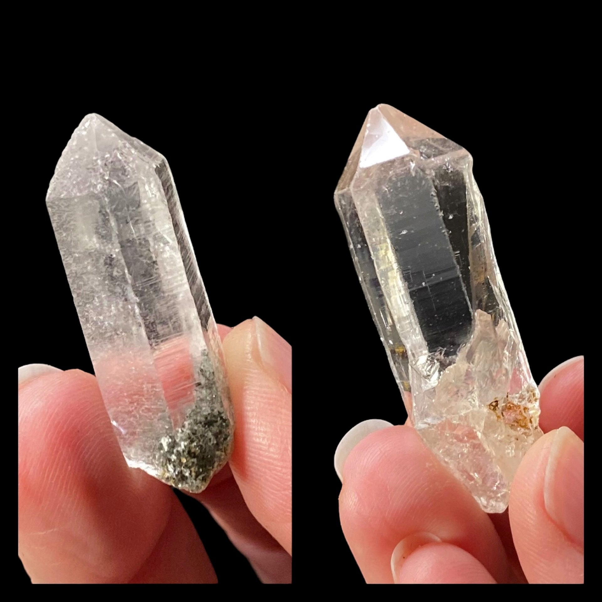 Generator Quartz Crystal Lot of 2 Pieces from Shigar Valley, Gilgit Baltistan, Pakistan