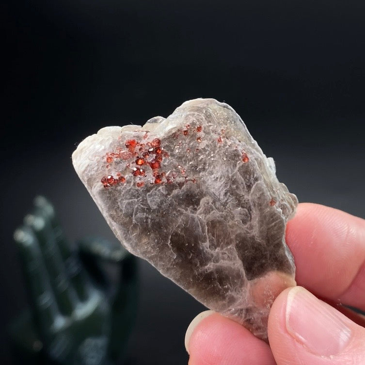 Spessartine Garnets on Muscovite Mica, Shigar Valley, Pakistan