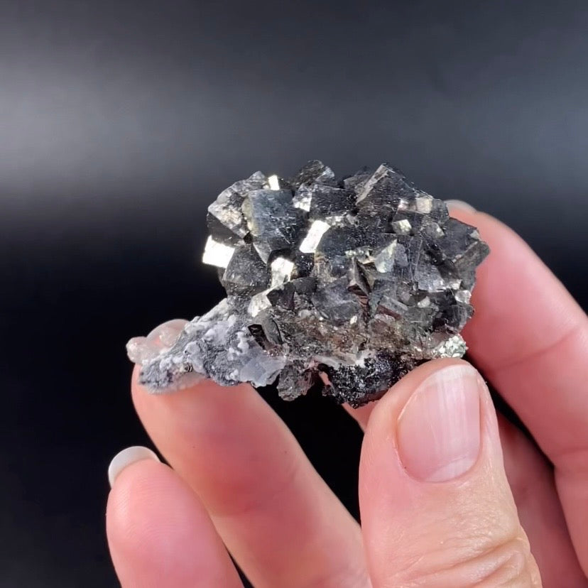 Arsenopyrite Cluster with Quartz & Sphalerite from Trepca Mine Complex, Kosovo