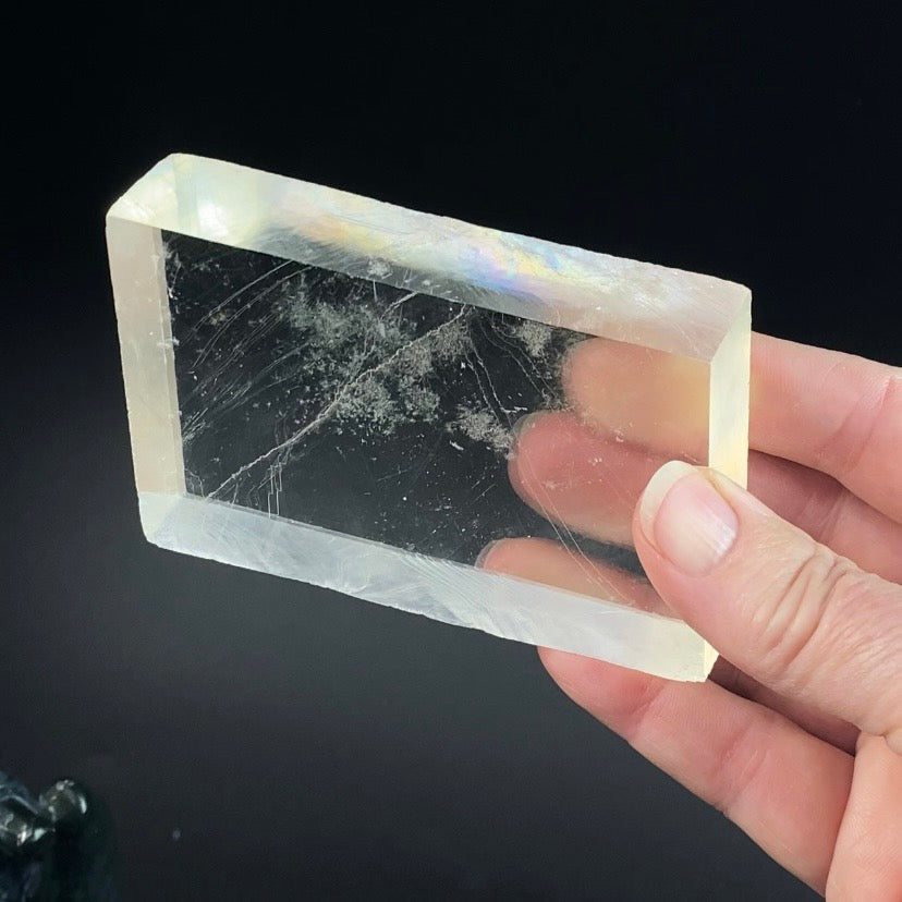 Rainbow Iceland Spar Optical Calcite Specimen from Brazil
