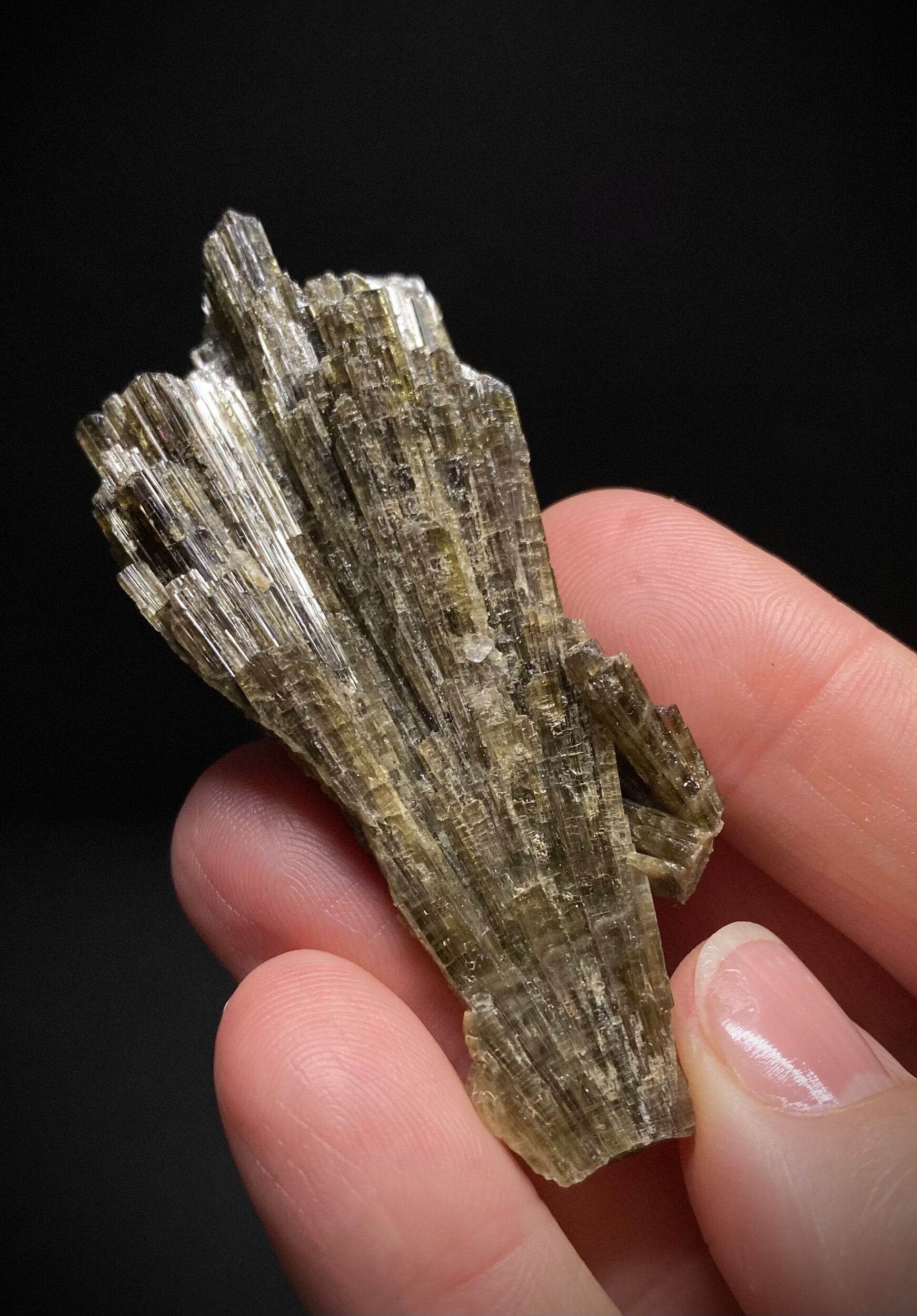 Epidote Fan Crystal Cluster