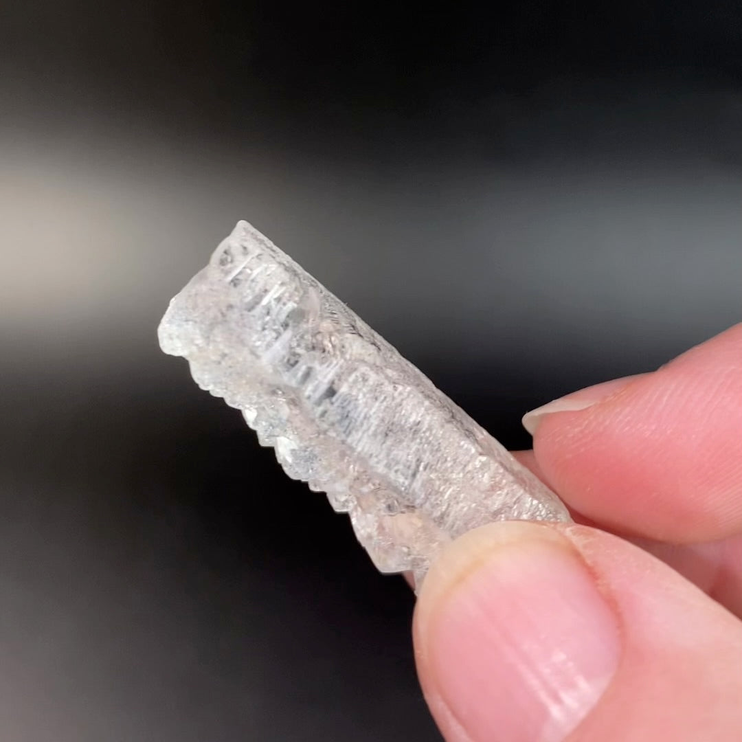 Himalayan Hydrothermal Dissolution Etched Clear Quartz Crystal