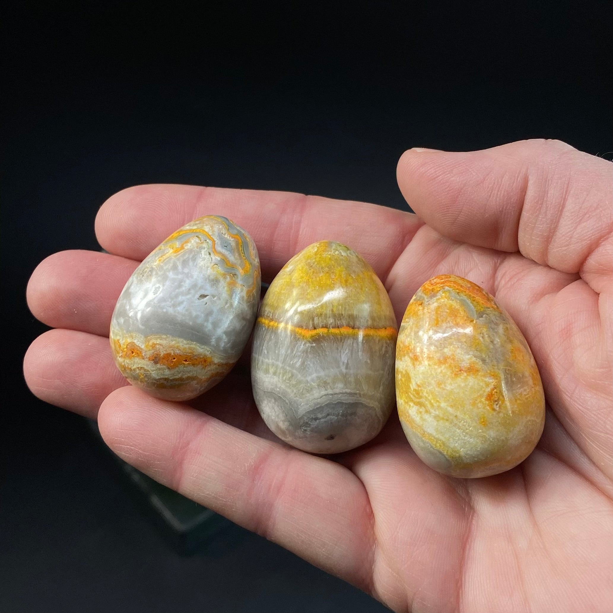 Vibrant Yellow Bumblebee Jasper Tumble Stone