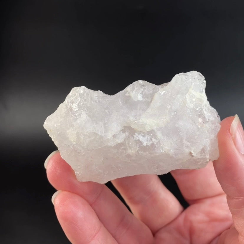 Clear Etched Pollucite Crystal
