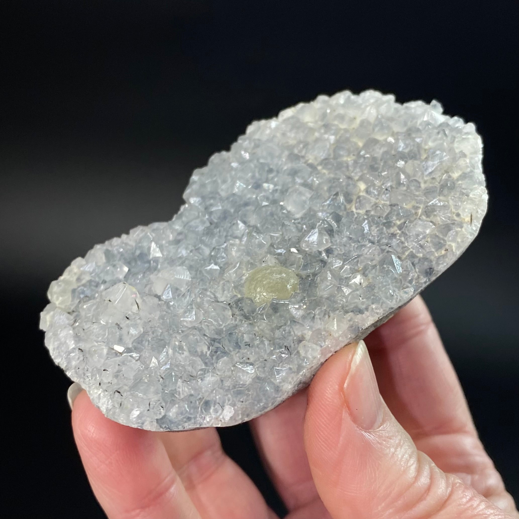 Botryoidal Fluorite on Quartz, Mahodari, Nashik District, Maharashtra, India