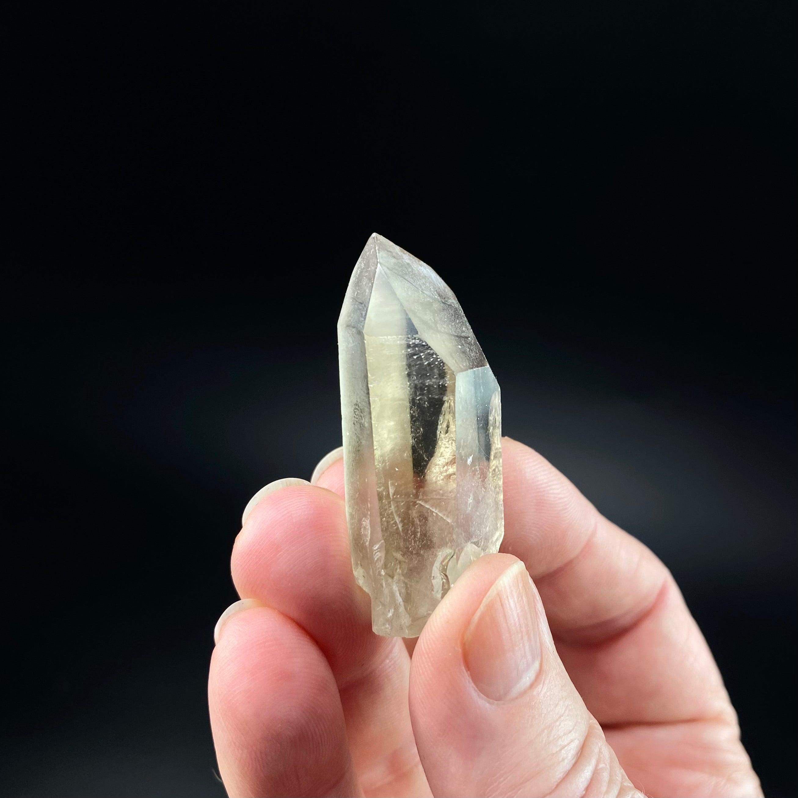 Channeling Smoky Quartz Crystal with Forward Time Link, Corinto, Minas Gerais, Brazil