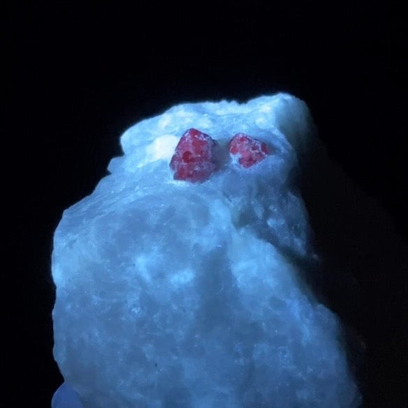 Red Spinel Crystals on Matrix from Hunza, Pakistan