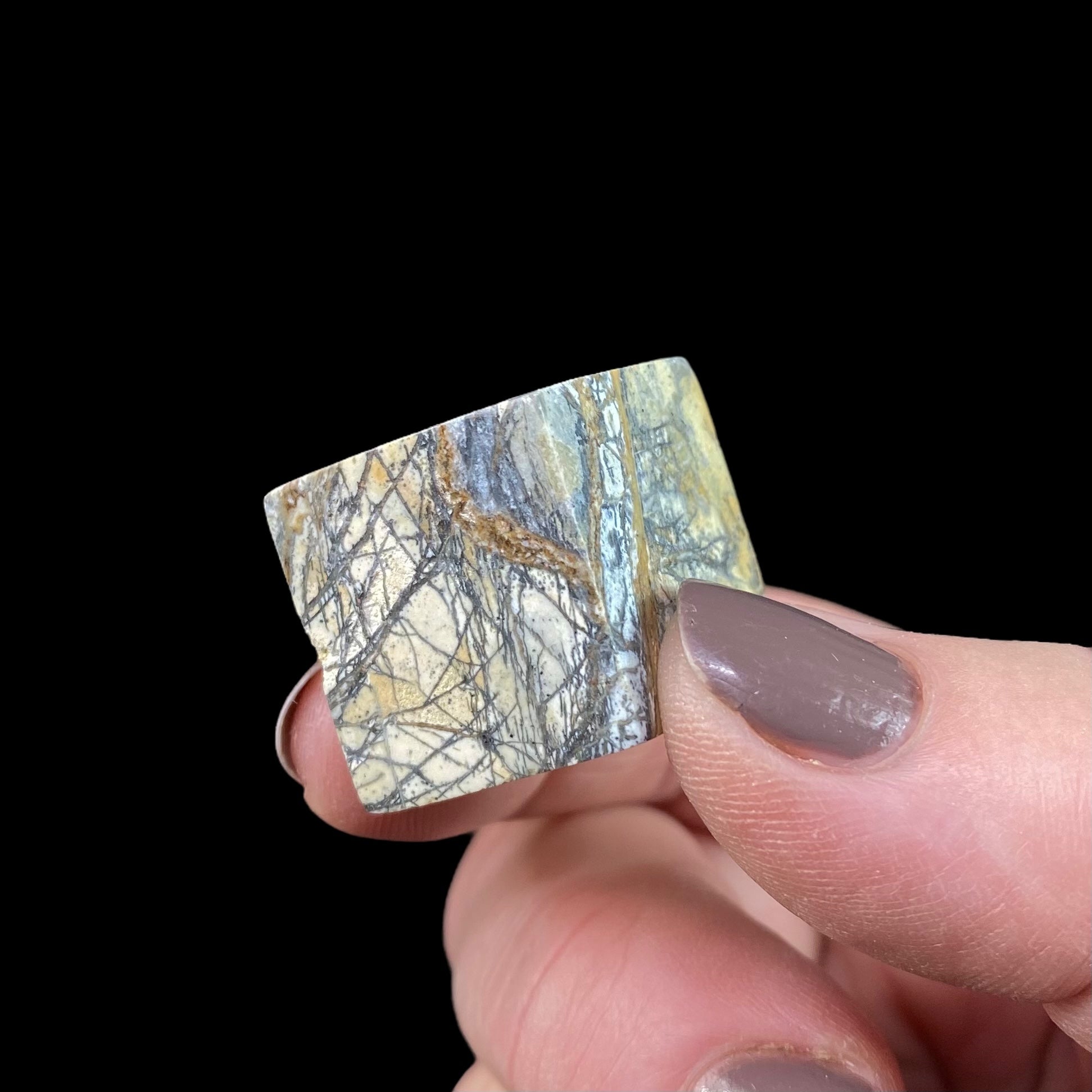 Green Malingano Jasper, Chert Breccia, Polished Cube