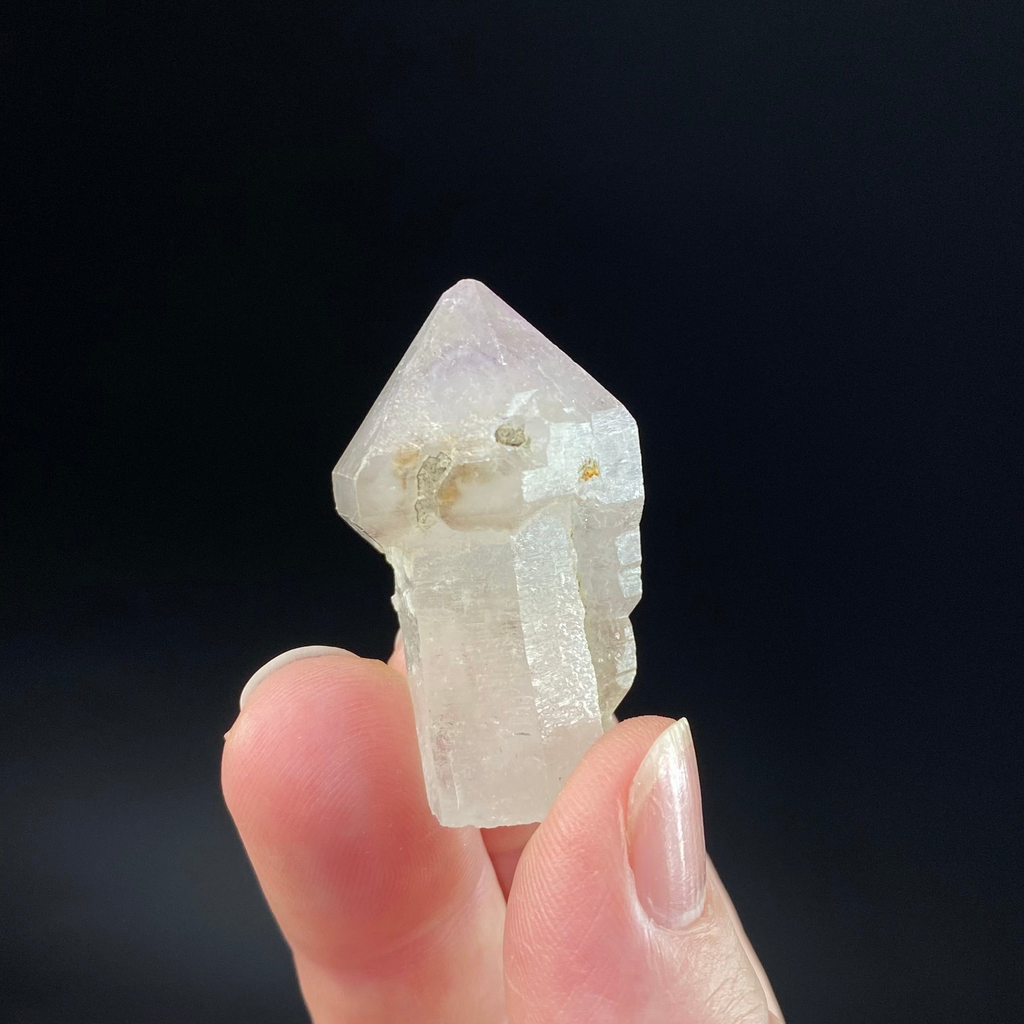 Light Smoky Amethyst Generator  Scepter Crystal with Record Keepers