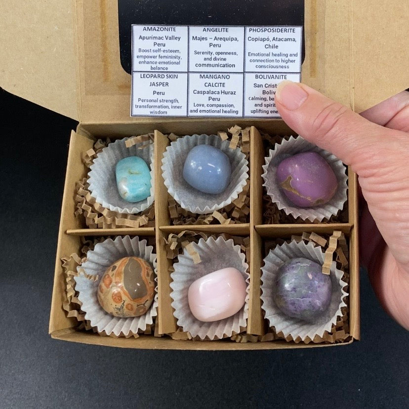 South America Tumbled Stone Gift Set
