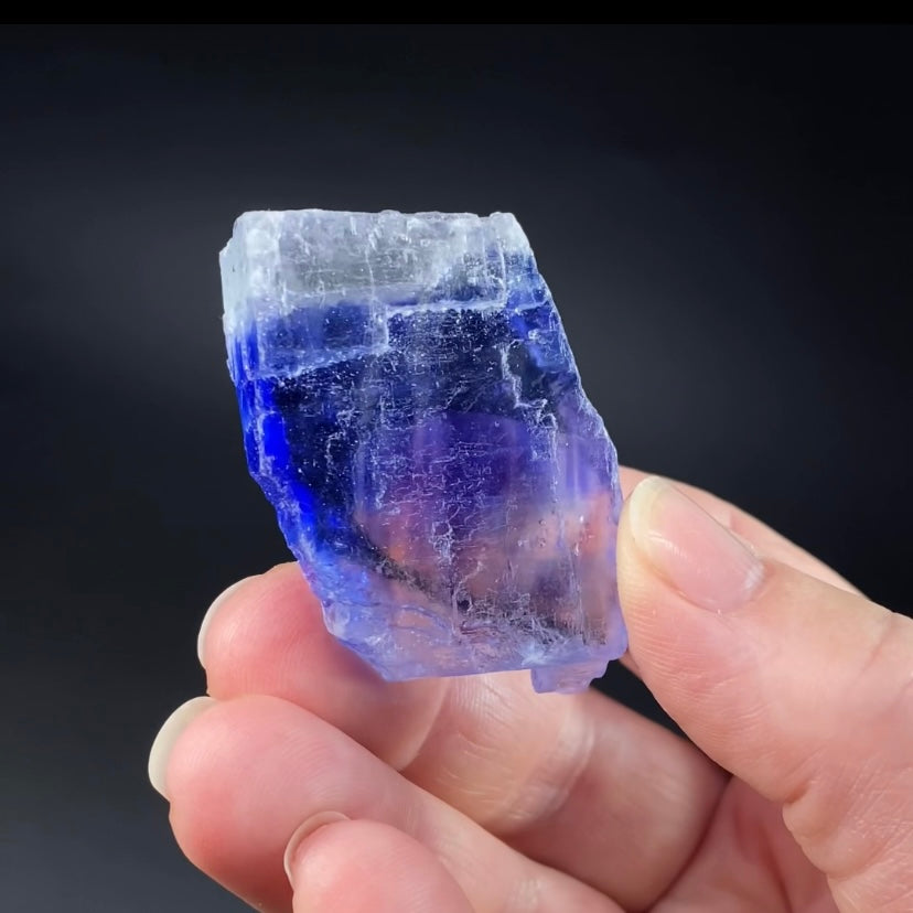 Blue Halite Crystal Specimen from Turkey