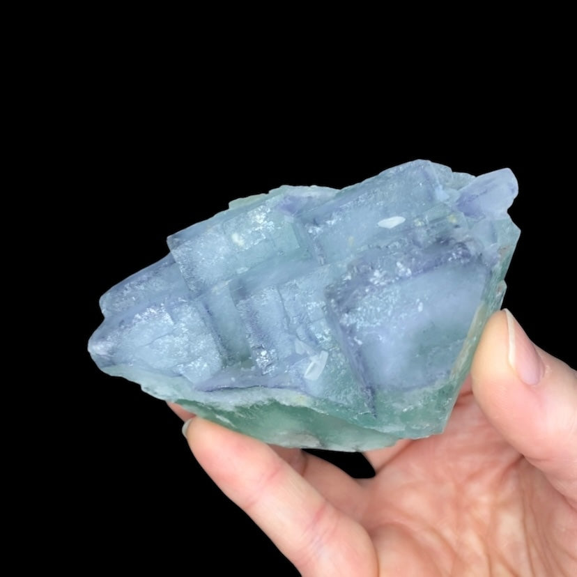 Blue & Green Porcelain Fluorite Cluster Yaogangxian Mine