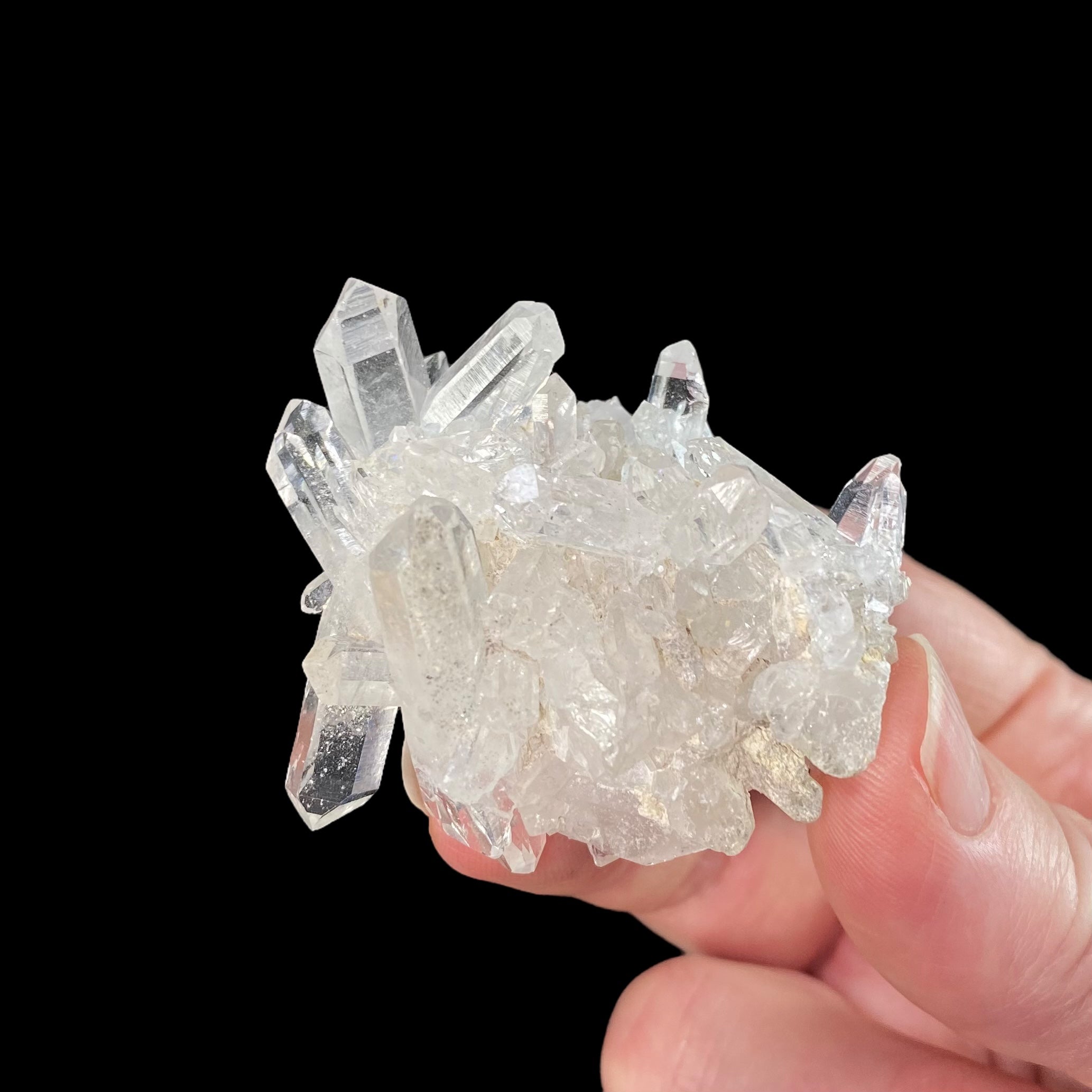 Clear Quartz Crystal Cluster, AAA Clarity