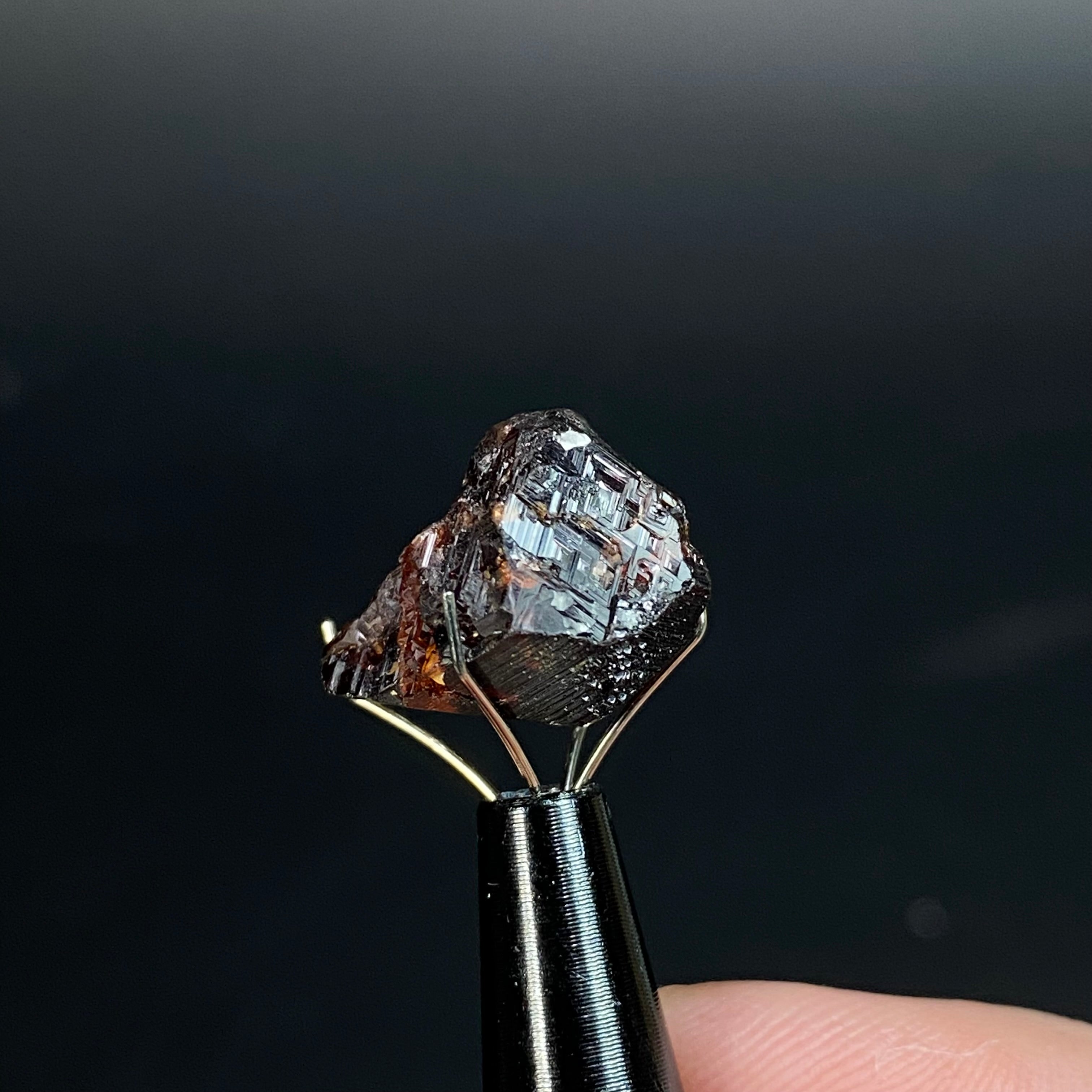 Etched Garnet Crystal from Shigar Valley, Pakistan