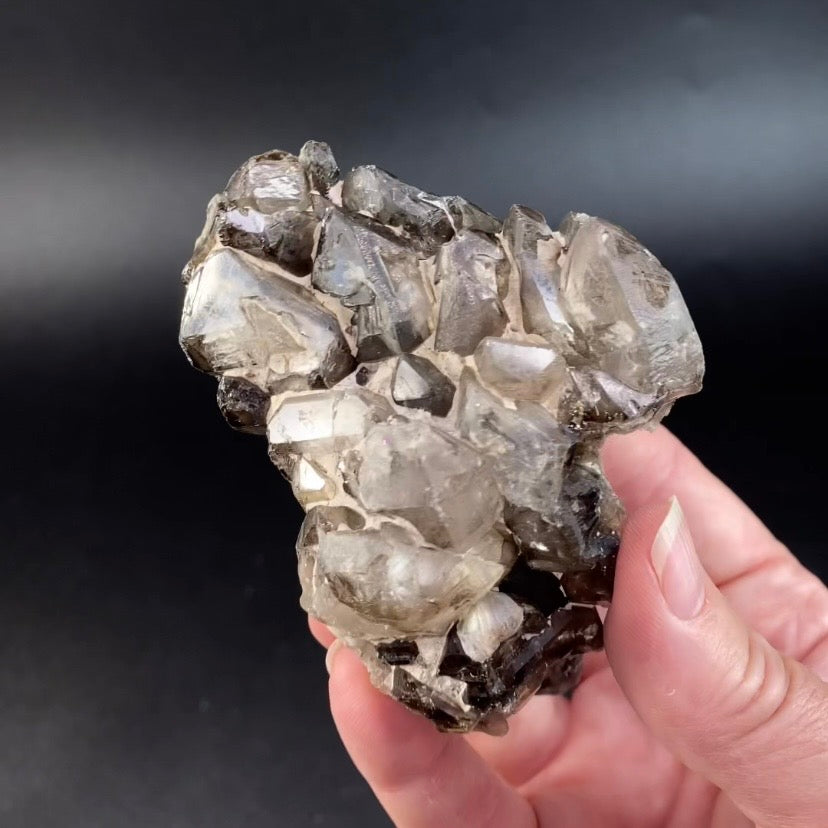 Smoky Elestial Quartz from Minas Gerais, Brazil