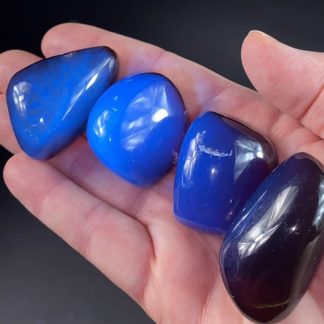 High Grade Honey Brown Sumatran Amber Tumbled Stone