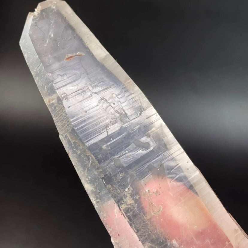 Tabular Quartz Crystal with Unique Surface Markings from Minas Gerais, Brazil