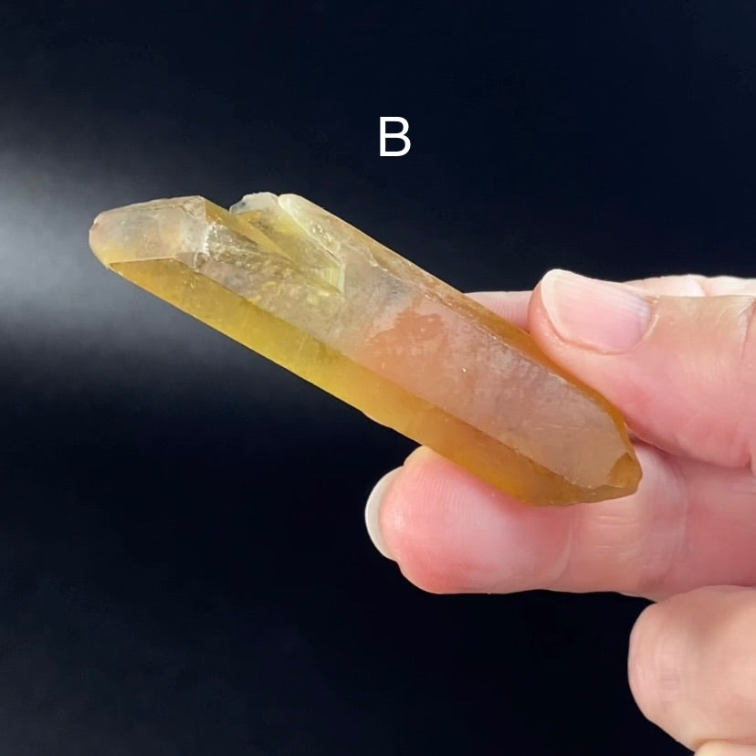 Double Terminated Smoky Citrine Crystal from Chibuku Mine, Zimbabwe