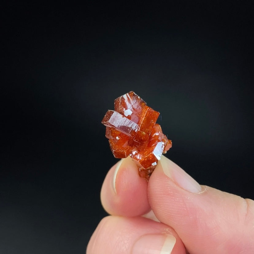 Gemmy Vanadinite Thumbnail Size Cluster