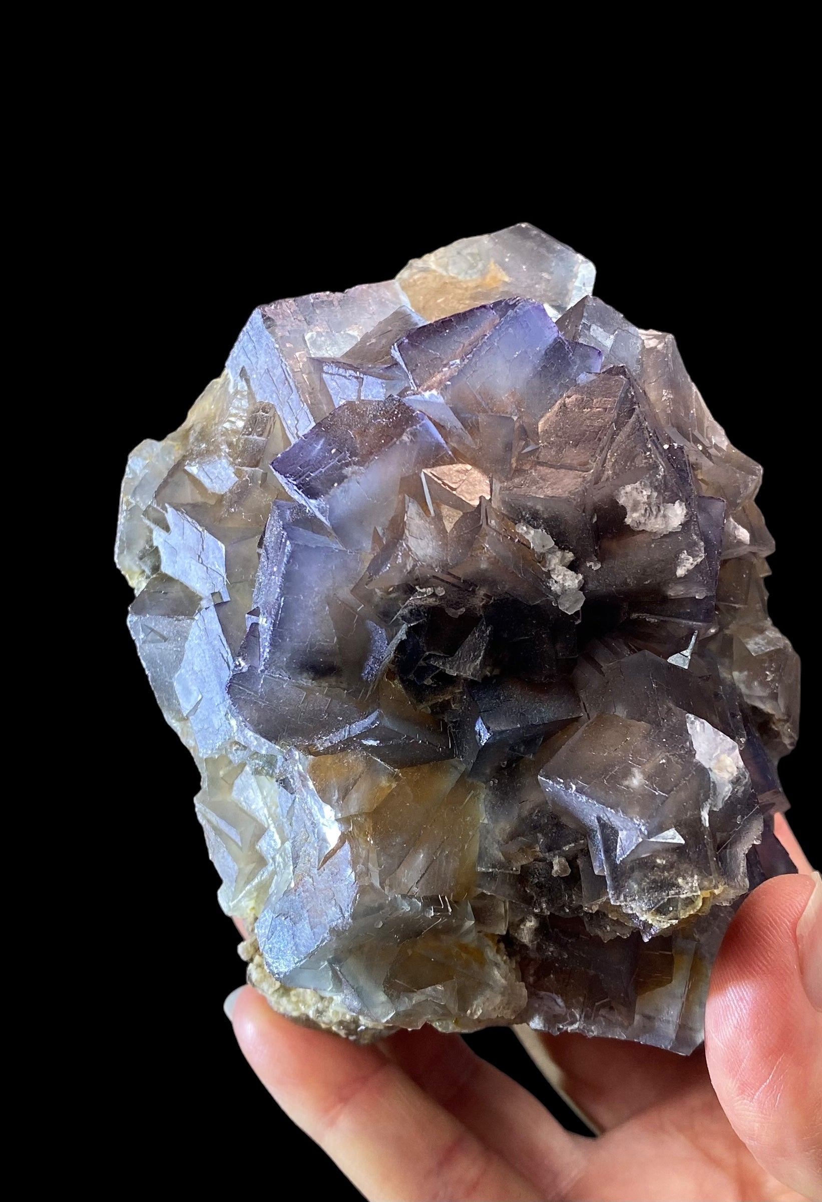 Blue & Purple Fluorite Cluster