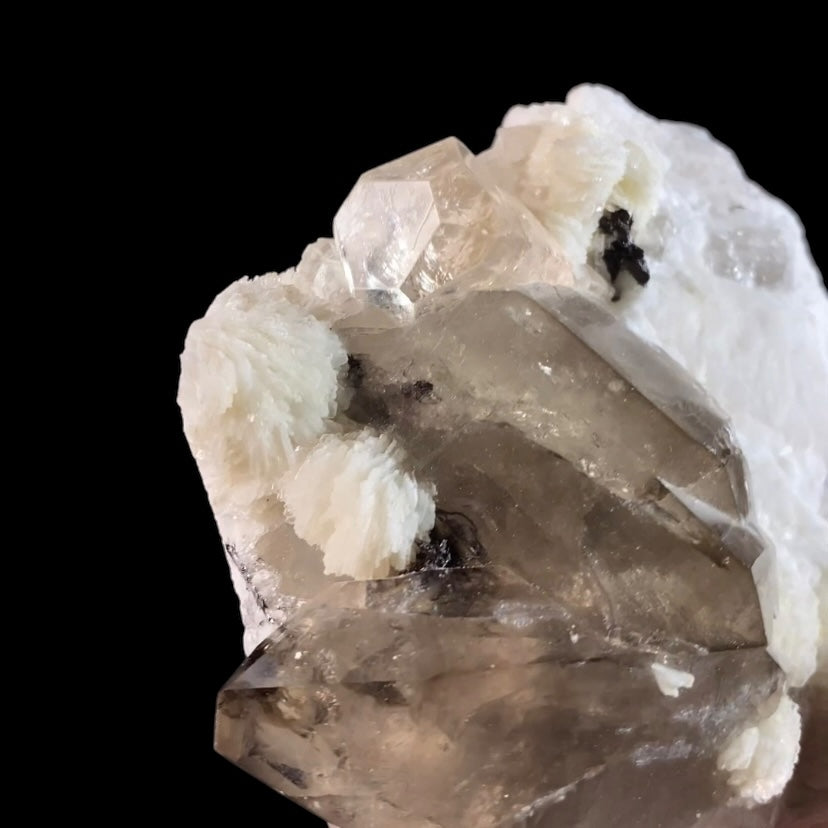 Topaz Crystal with Smoky Quartz & Cleavelandite from Shigar Valley, Gilgit-Baltistan, Pakistan