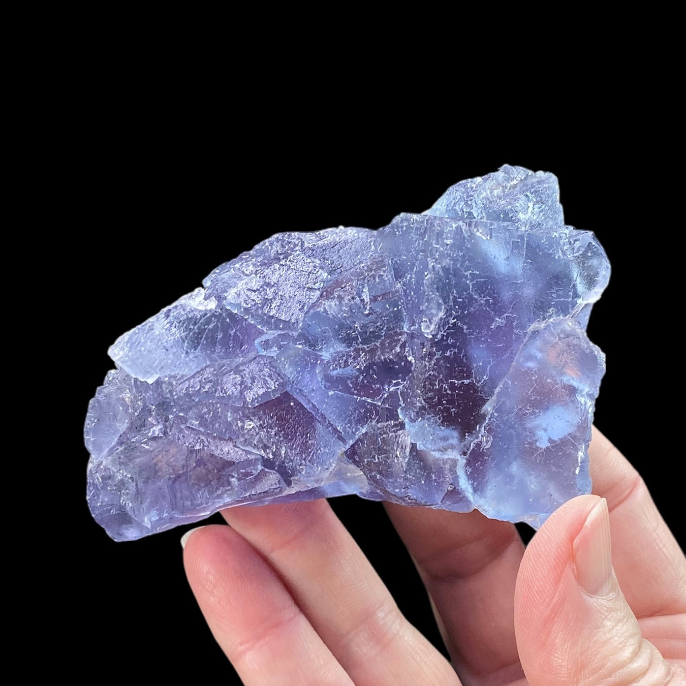 Blue and Purple Fluorite Cube Cluster From Balochistan, Pakistan