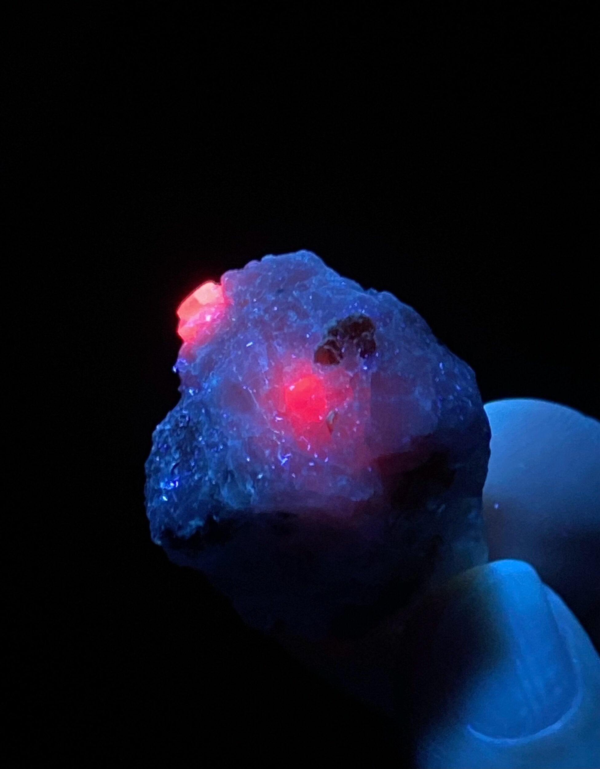 Pseudo Octahedral Natural Ruby Crystals on Marble Matrix, Jegdalek, Afghanistan