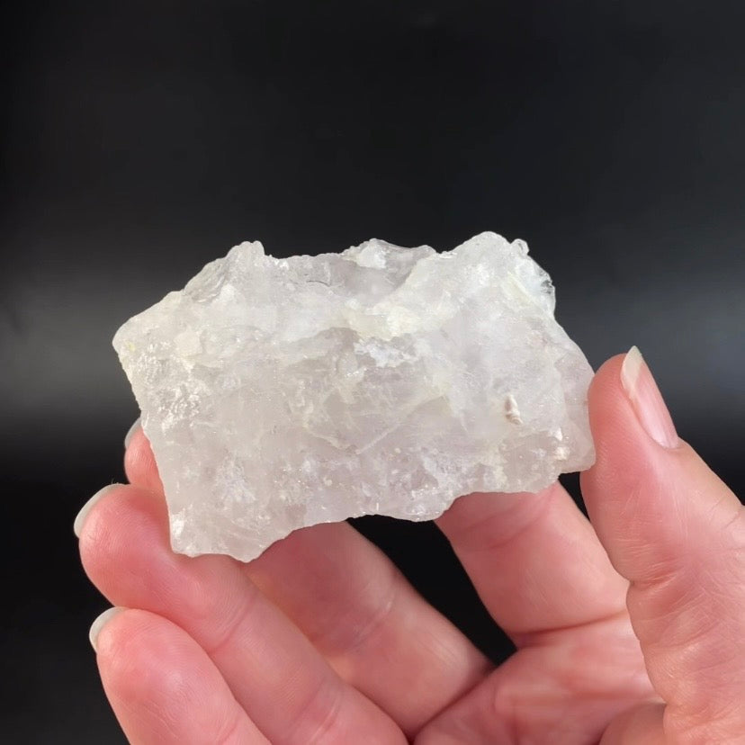 Clear Etched Pollucite Crystal