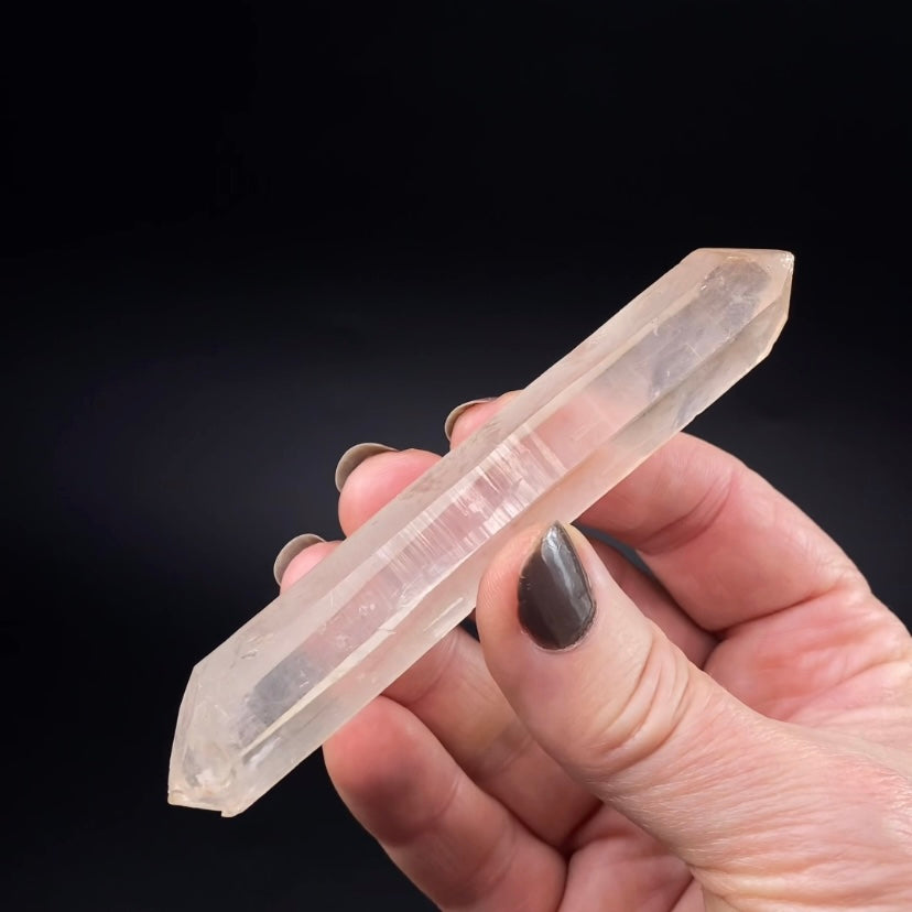 Double Terminated Quartz Crystal with Elestial Termination, Corinto, Minas Gerais, Brazil