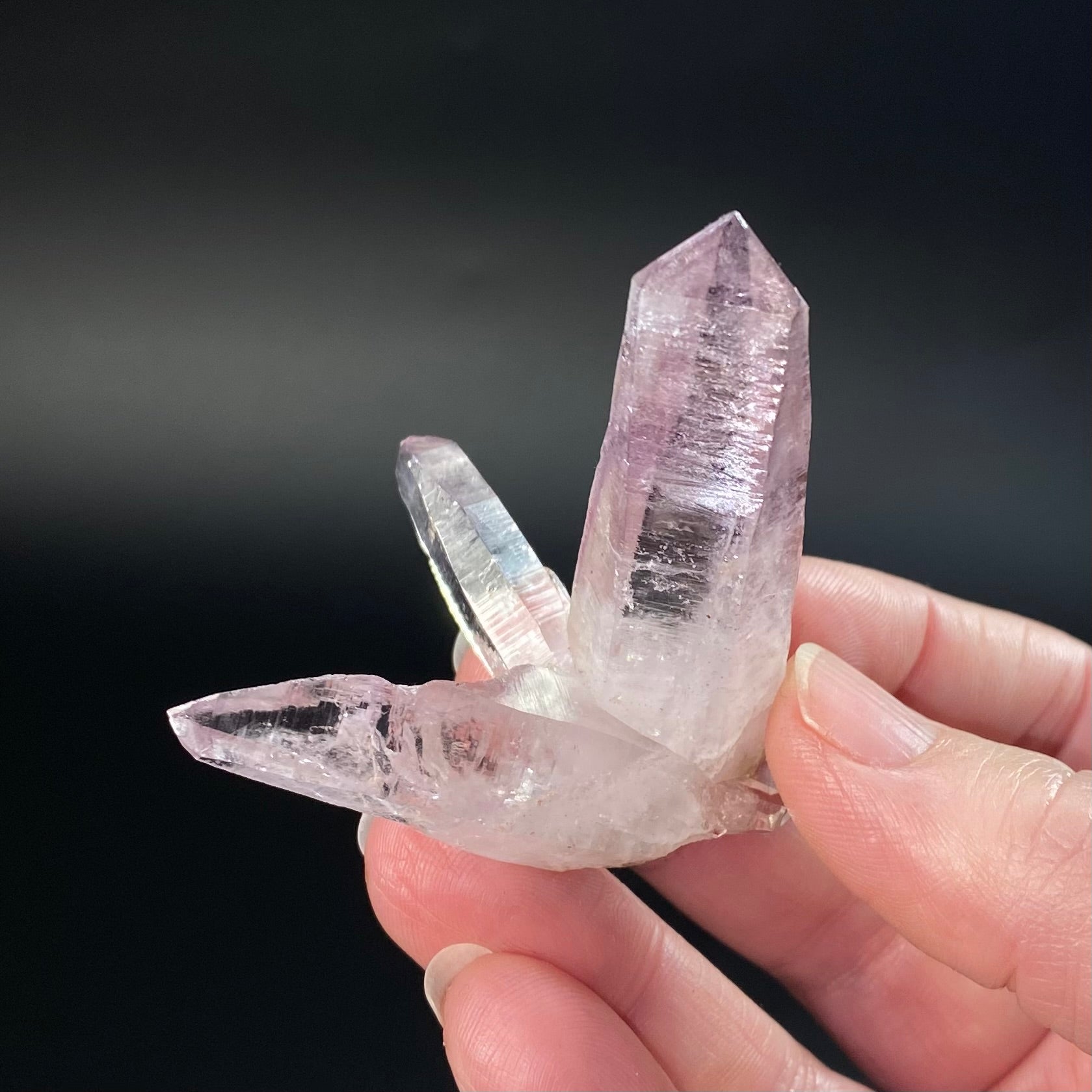 Trigonal Habit Amethyst Crystal Cluster from Vera Cruz, Mexico