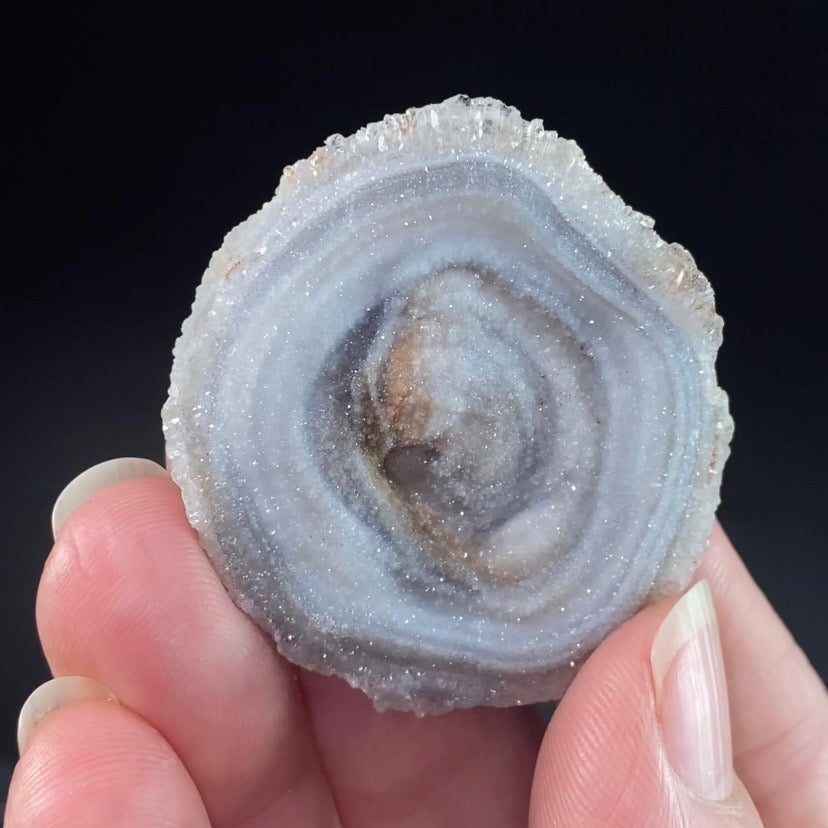 Druzy Chalcedony Concretion from Rio Grande do Sul, Brazil