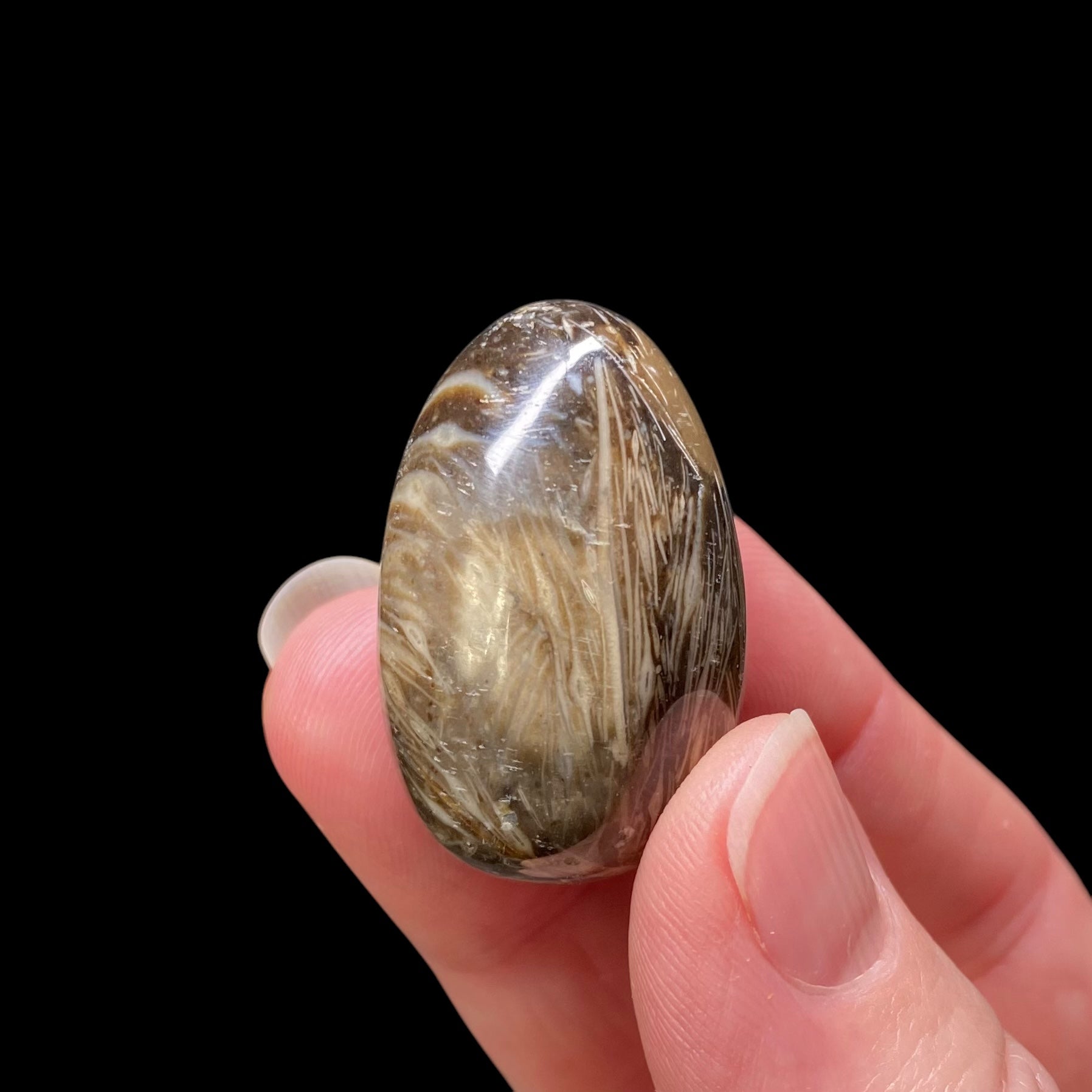 Feather Agate Polished Tumble Stone