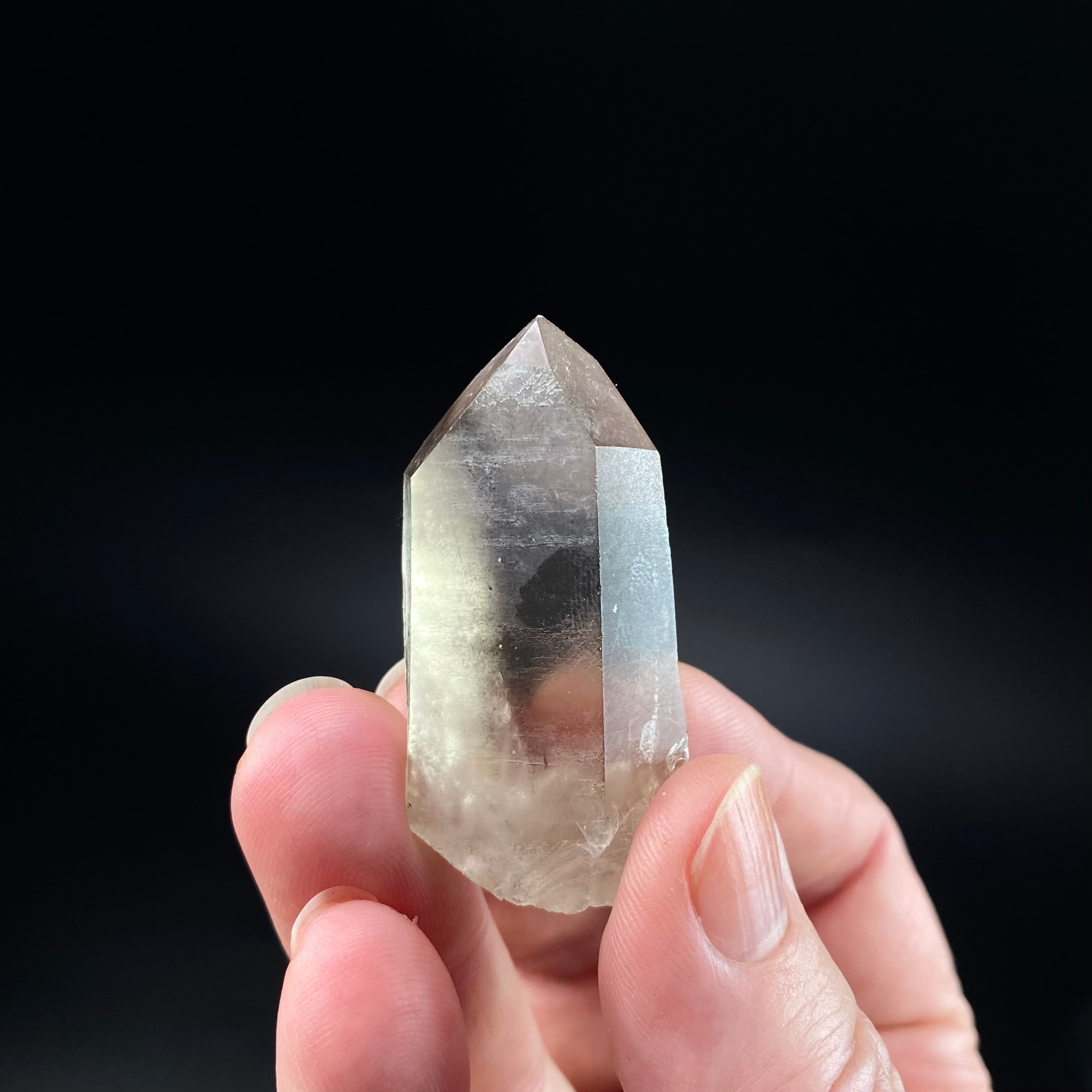 Channeling Smoky Quartz Crystal with Forward Time Link, Corinto, Minas Gerais, Brazil