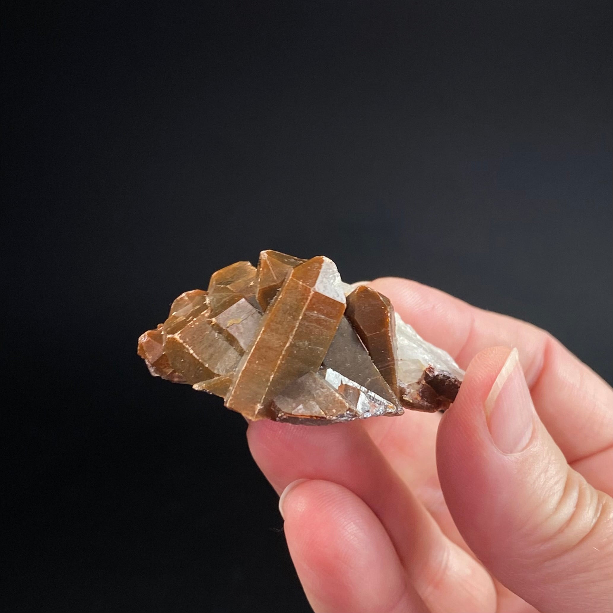 Red Hematite Quartz Crystal Specimen from Tourash, Morocco
