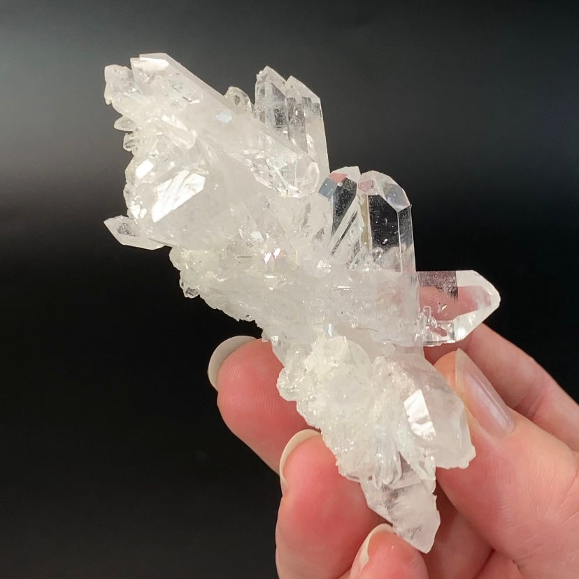 Clear Faden Quartz Cluster