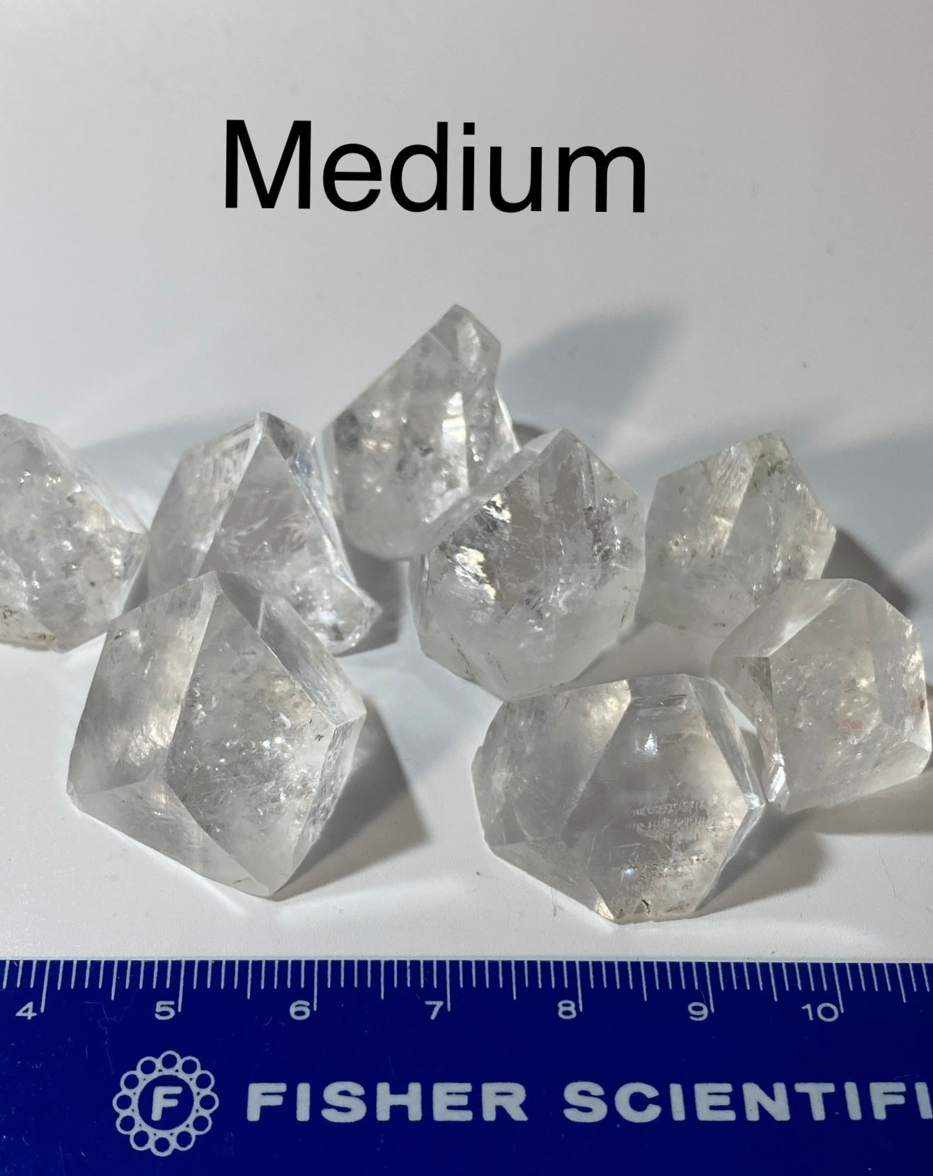 ONE Clear Apophyllite Crystal Point with Brilliant Luster, Four Sizes Available