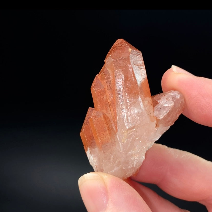 Red Hematite Quartz Crystal Specimen from Tourash, Morocco