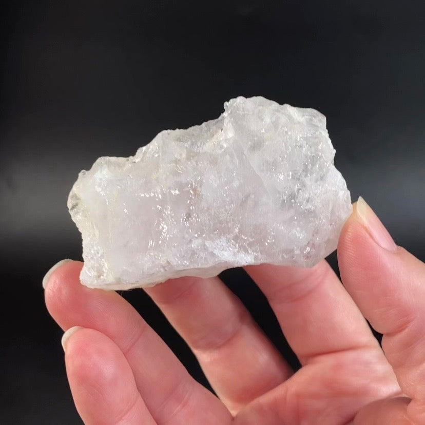 Clear Etched Pollucite Crystal