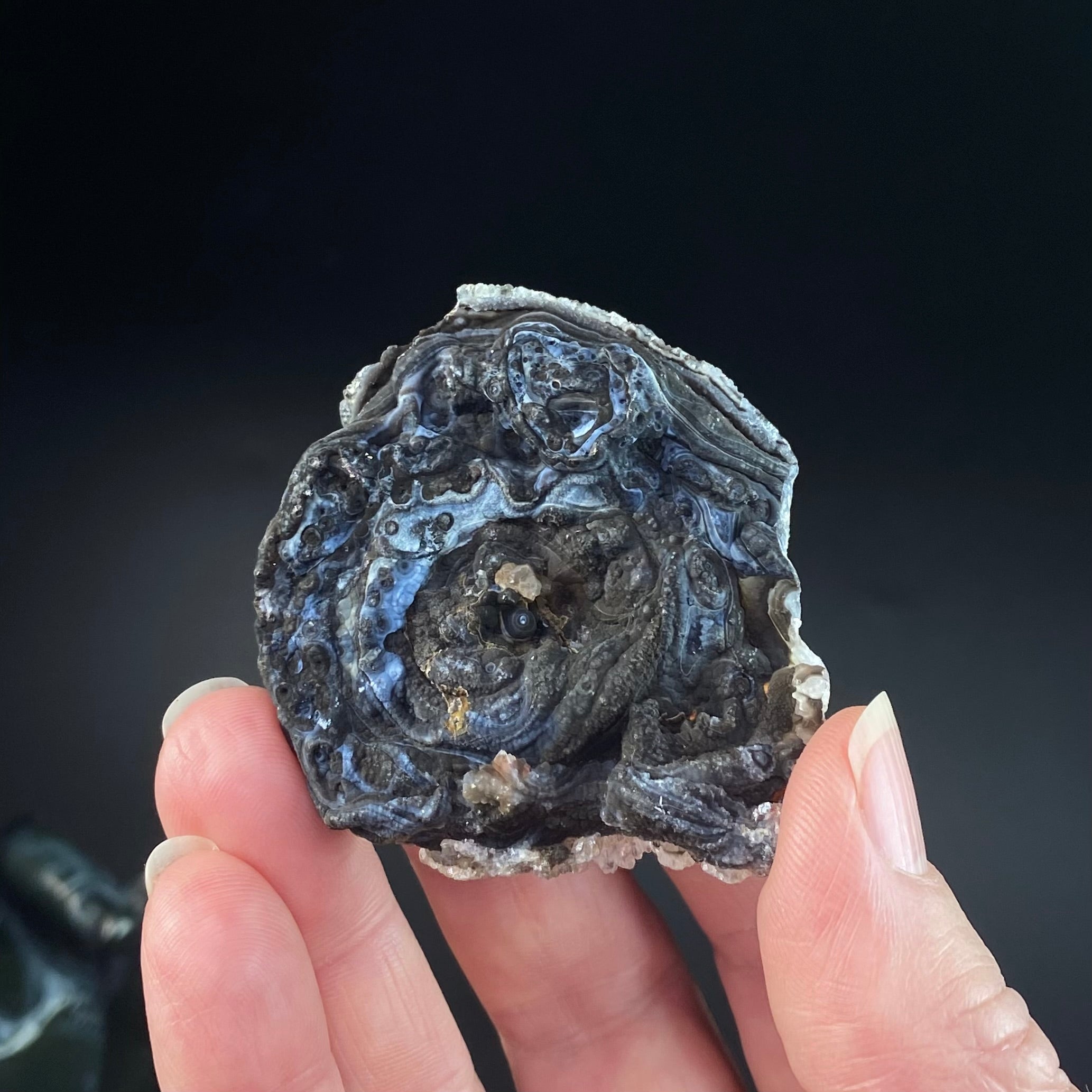 Druzy Chalcedony Concretion from Rio Grande do Sul, Brazil