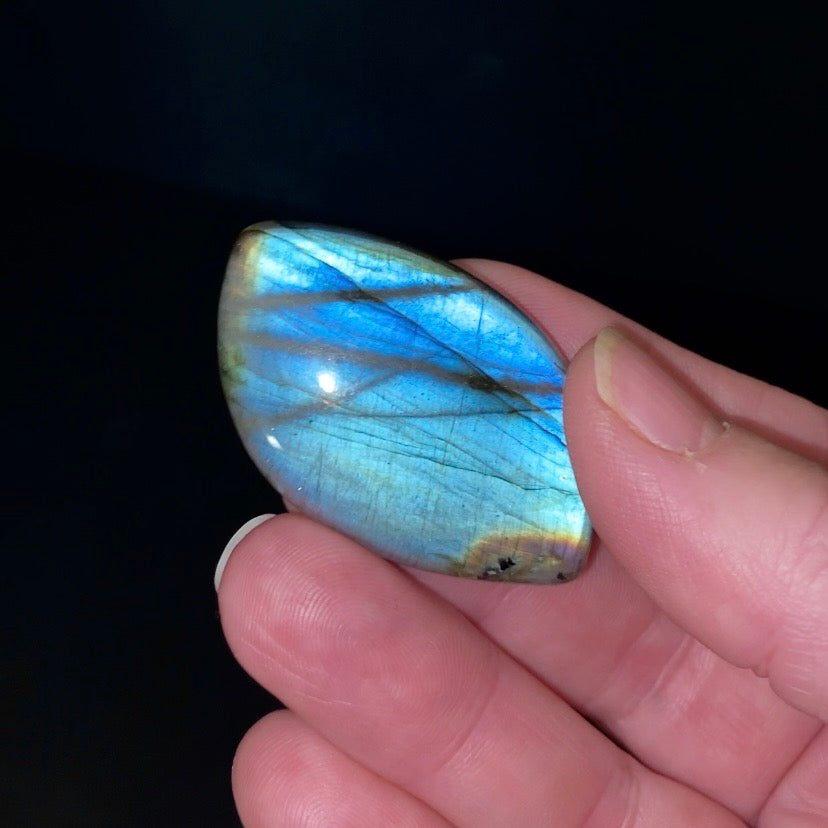 Blue Flash Labradorite Freeform Cabochon