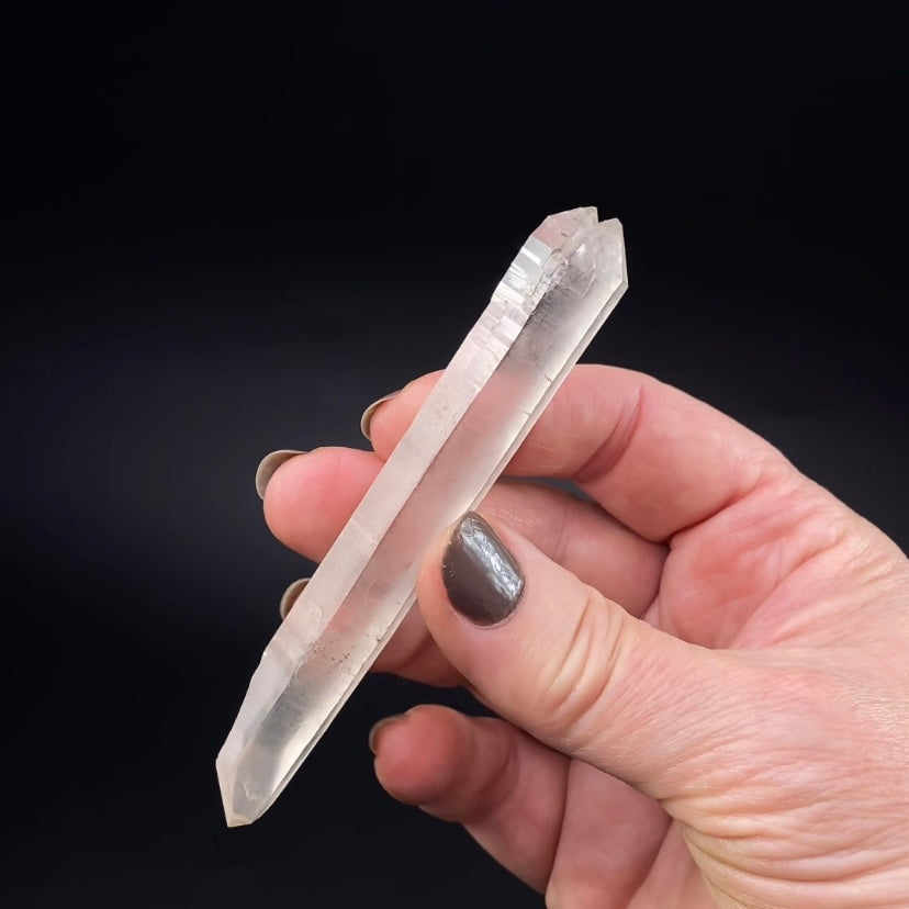 Double Terminated Quartz Crystal with Elestial Termination, Corinto, Minas Gerais, Brazil