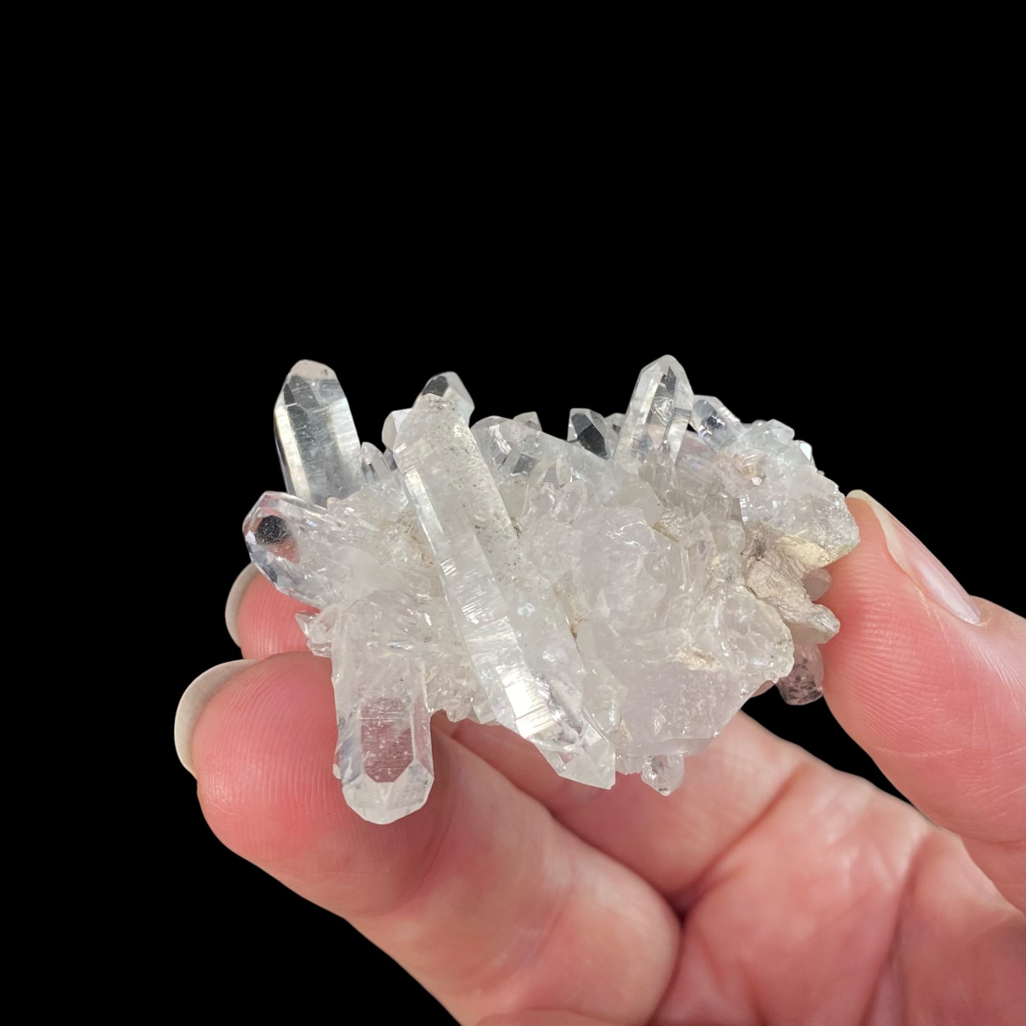 Clear Quartz Crystal Cluster, AAA Clarity