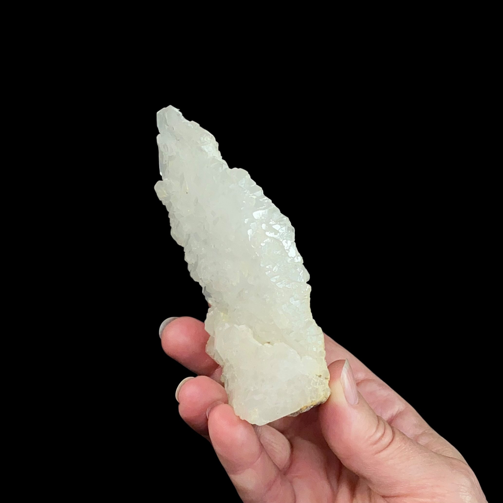 Elestial Clear Quartz Crystal Cluster with Multiple Terminations on Both Sides