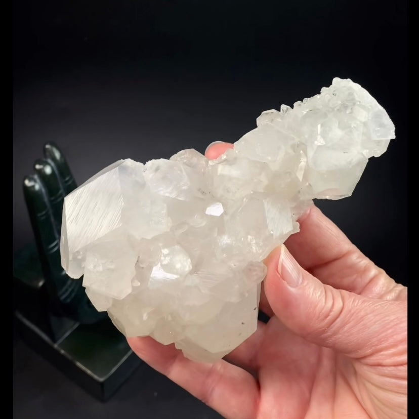 Clear Apophyllite Stalactite Formation Cluster