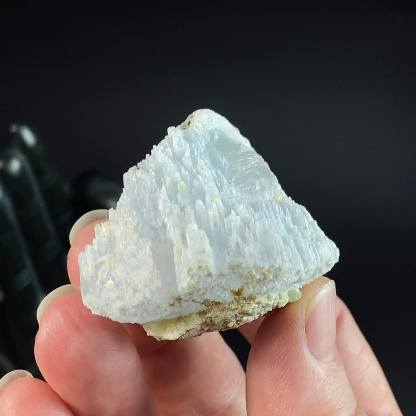 Unique Icy Blue Etched Aquamarine Specimen From Shigar Valley, Pakistan