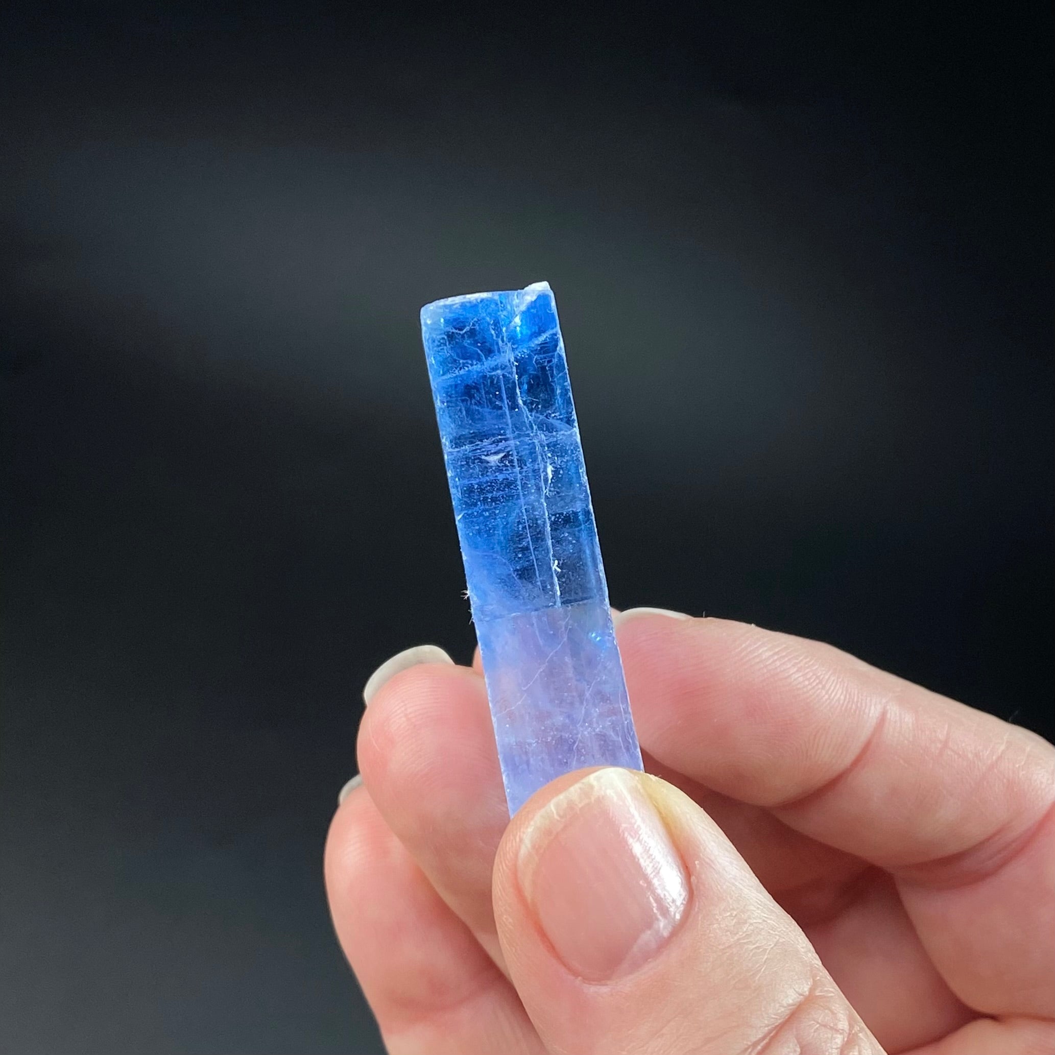 Blue Halite Crystal Specimen from Turkey